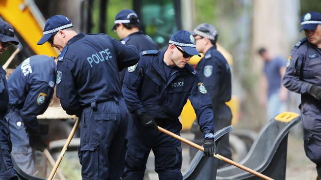 Police continue to search a site less than one kilometre from where William was last seen. Picture: Peter Lorimer