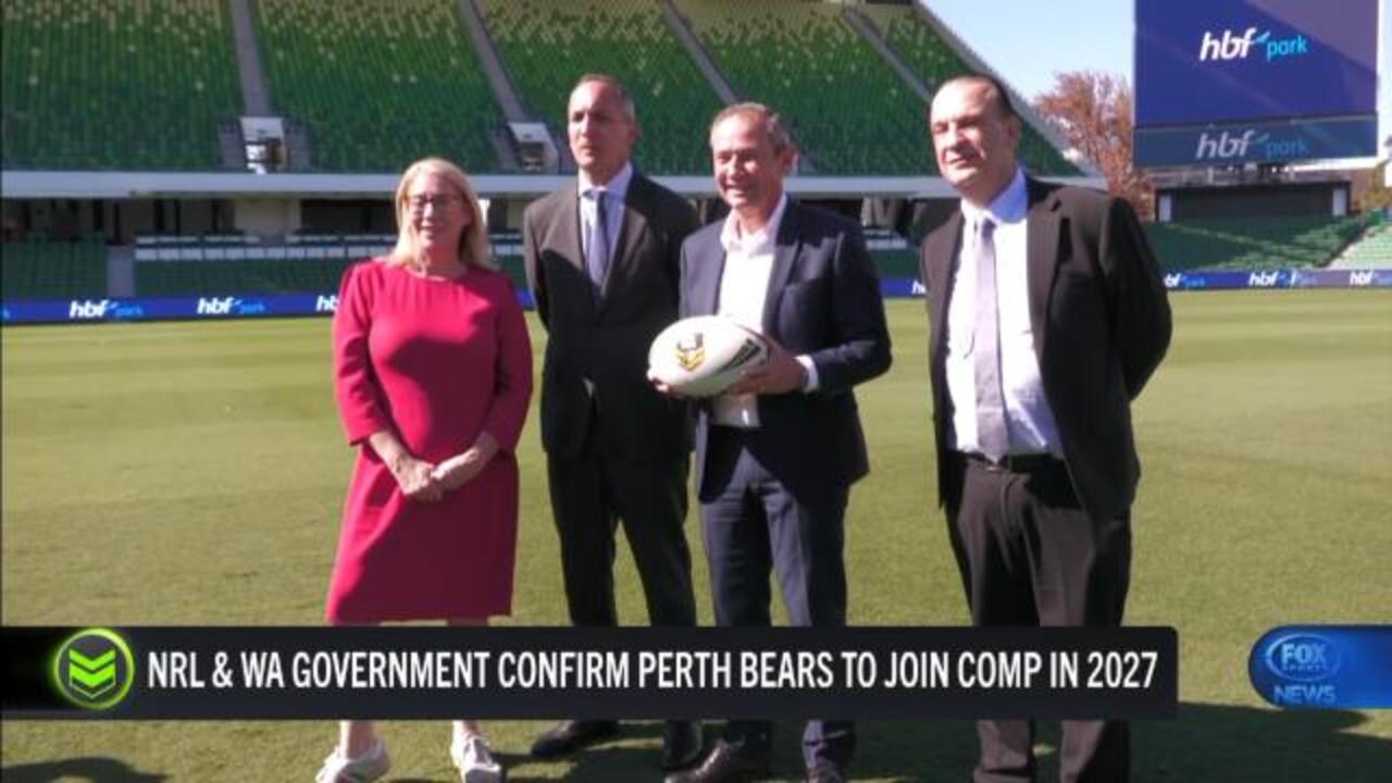Perth Bears: NRL's 18th team confirmed