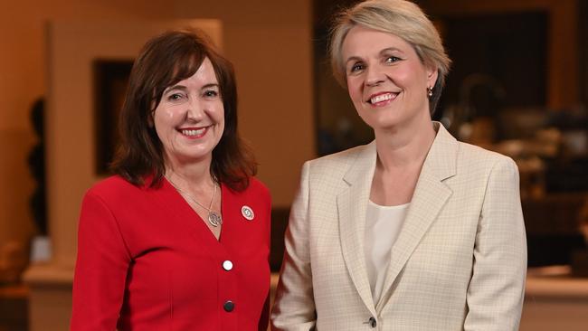 Susan Close said she held meetings with Commonwealth ministers critical to her portfolio, including federal Environment Minister Tanya Plibersek. The pair are pictured at another time in Adelaide. Picture: Keryn Stevens