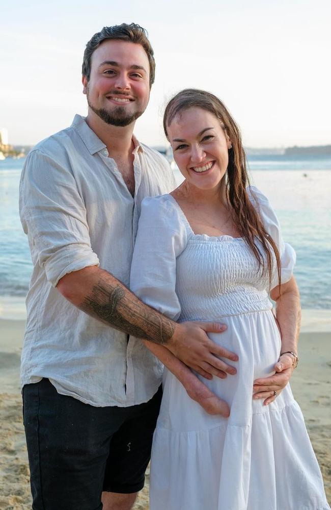 Joseph Salerno and Sophie Delezio announce her pregnancy. Picture: Instagram