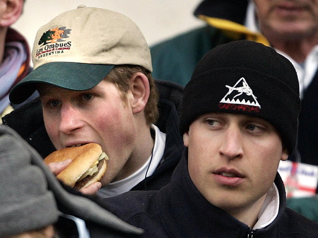 Chow time at the rugby in London in 2005. Picture: AP