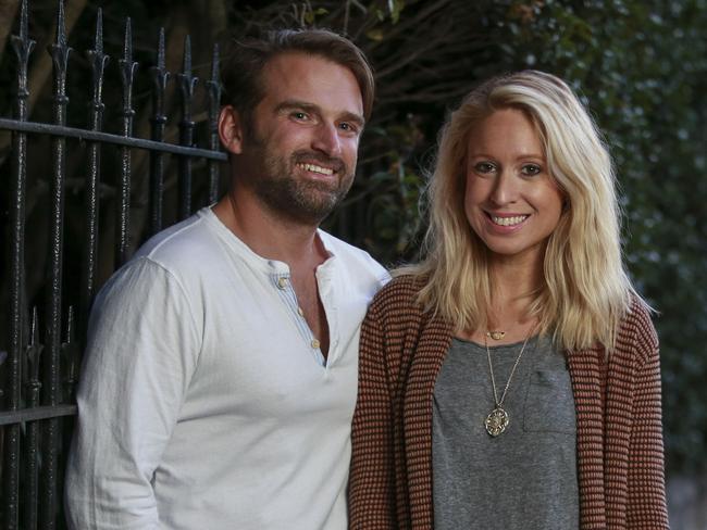 Lee Burney and Fleur Maxwell-Garrett in Paddington, Sydney, today.They have been looking for a new home for the past year and say it has been an anxious wait to see if they will get the green light on a loan. Picture: Justin Lloyd.