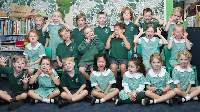 Our Lady Star of the Sea Prep B Back row: George Lucas , Sophia Scholte, Jackson Finemore, Arlo Rogowski, Darcy Stafford, Wyatt Schomacker, Harriet Cross. Middle row: Lottie Butcher, Byron Davis, Tahj Pascoe, Cooper Hachem, Stella Knights, Livinia Sinnott. Front row: Walter Evans, Marigold Crapp, William Ladner, Eva Grant, Julia Waleed, Elsie Walter, Sophia Wettenhall.