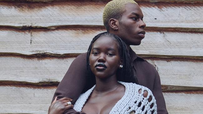 Vogue November 2024  Adut Akech Bior and husband Samuel Elkhier Picture: Jesse Lizotte