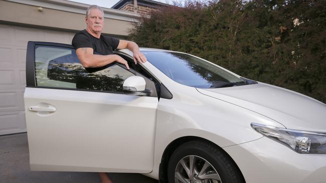 Bill Flight, from Berwick has had trackers installed in two cars. Picture: by Wayne Taylor