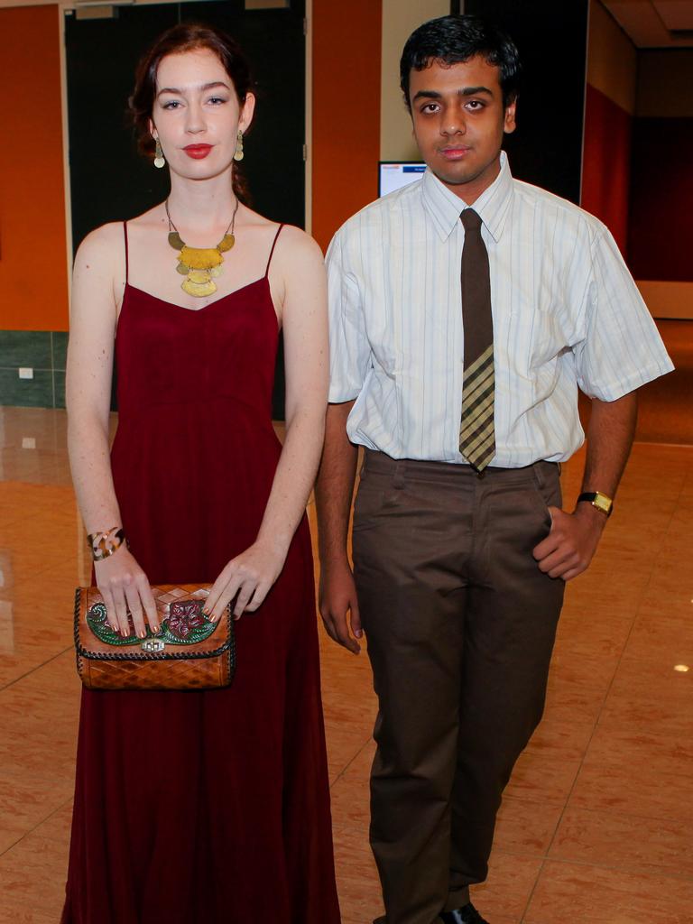 Silva Landers and Himen Shusoni at the 2013 Our Lady of the Sacred Heart Catholic College formal. Picture: NT NEWS