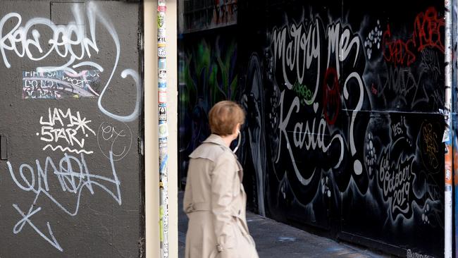 Melbourne City Council has urged Melburnians to respect the city as it launches a cleaning blitz. Picture: Andrew Henshaw