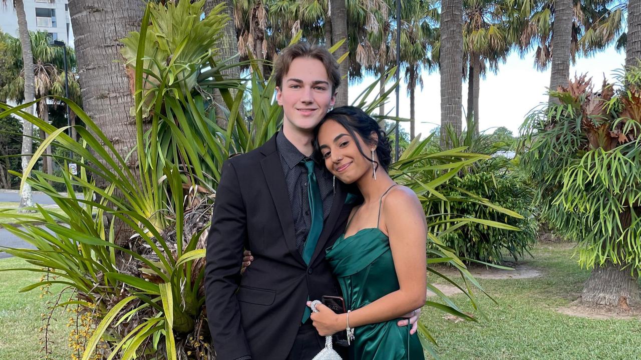 Jacob Hubbard and Darshleen Kaur at the Orara High School Year 12 formal in 2022. Picture: Matt Gazy