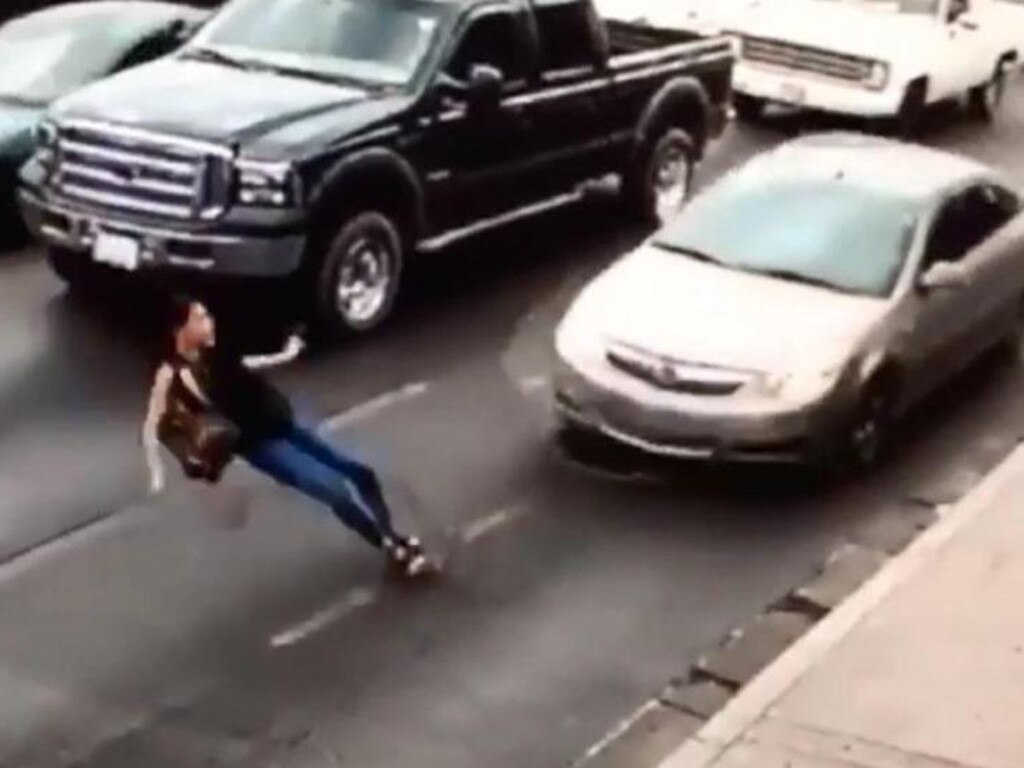 Shocking Moment A Woman Is Run Over After Slipping In High Heels Video