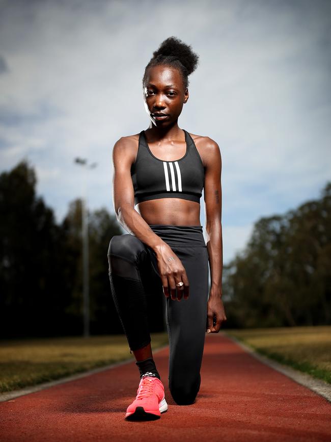 Bendere Oboya at the Rotary Club in Lane Cove. Picture: Phil Hillyard