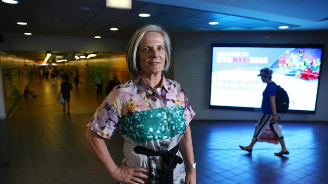 Greater Sydney commission chairman Lucy Turnbull, photographed in the pedestrian tunnel at Central Station in Sydney. Britta Campion / The Australian.