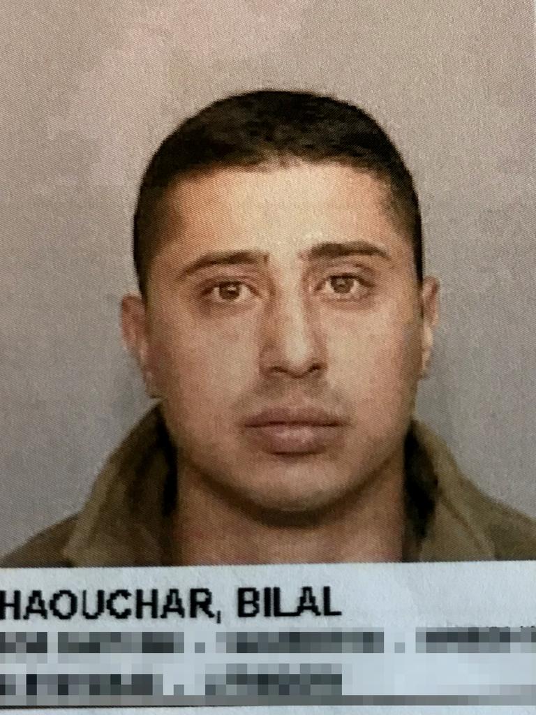 A police mug shot of Bilal Haouchar from 2013.