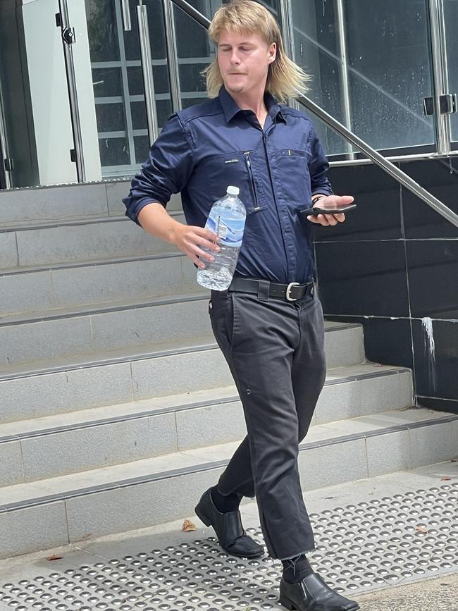 Michael Riley Crane leaves Toowoomba Courthouse on January 25, 2023.