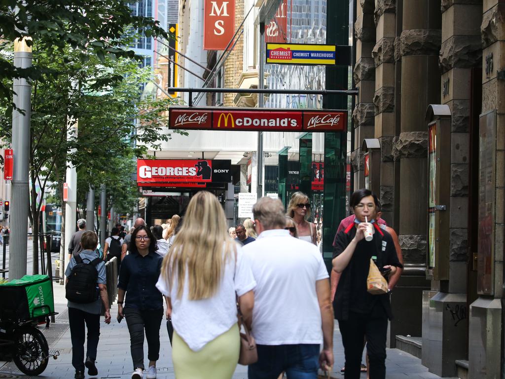 McDonald’s has been ‘rocking’ two sites in Sydney’s George Street, including one at the heritage-listed King George Chambers. Picture NCA Newswire/Gaye Gerard