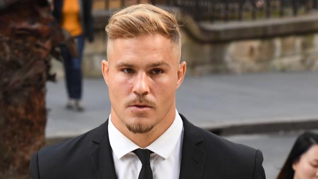 Jack de Belin arrives at the NSW Federal Court in April.