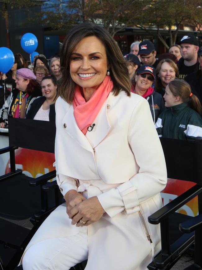 Lisa Wilkinson at the broadcast this morning. Picture: Robert Pozo