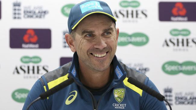 Australia head coach Justin Langer. Picture: AP