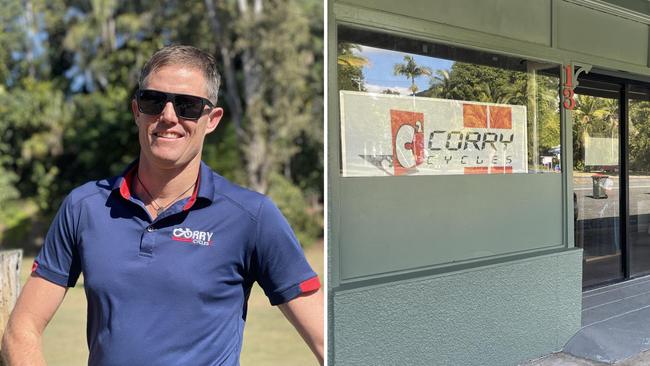 Corry Cycles owner Evan Corry said they had already purchased the old hardware store in Finch Hatton to service tourists. Photo: Zoe Devenport