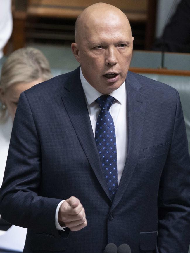 Opposition Leader Peter Dutton. Picture: Gary Ramage