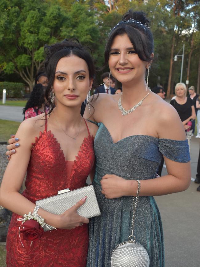Adriana and Chloe Howard at Runcorn State High School 2023 formal. Photos: Georgie Walker.