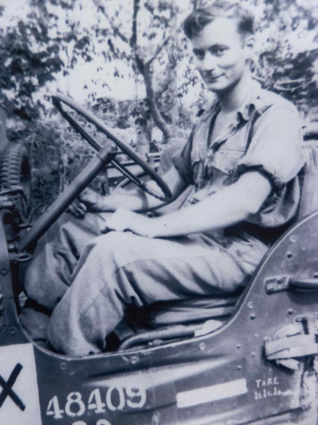 Colin Wagener pictured during WWII. Picture: supplied