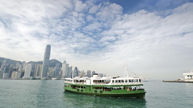 The Star Ferry in Hong Kong.