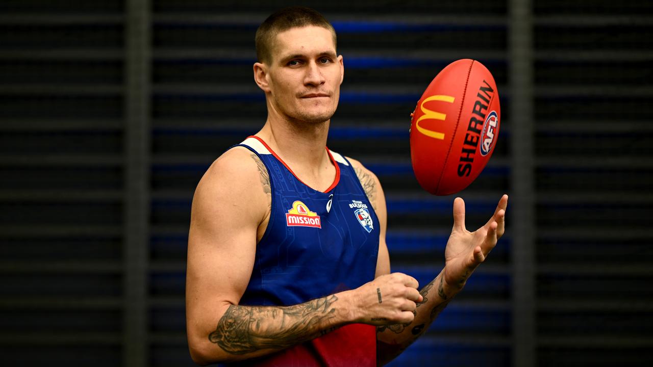 MELBOURNE, AUSTRALIA - SEPTEMBER 02: Rory Lobb of the Bulldogs poses during a Western Bulldogs AFL media opportunity at Whitten Oval on September 02, 2024 in Melbourne, Australia. (Photo by Quinn Rooney/Getty Images)