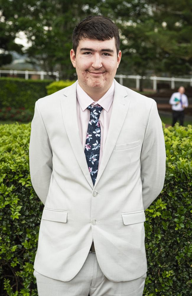 Harrison Cojean at Centenary Heights State High School formal at Picnic Point, Friday, November 15, 2024. Picture: Kevin Farmer