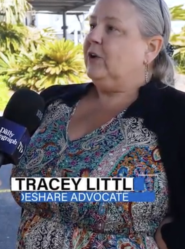 Rideshare advocate Tracey Little said she supported the taxi industry as plans were made on Tuesday. Picture: DTTV