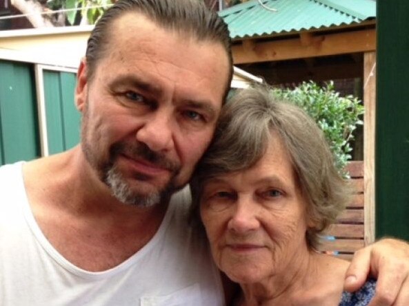 Anthony Caristo, 54, pictured with his mother. Picture: Supplied