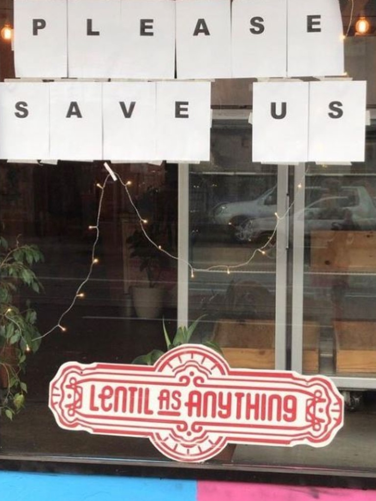 Famous vegan eatery Lentil As Anything closed all four of its locations. Picture: Instagram/lentil.as.anything
