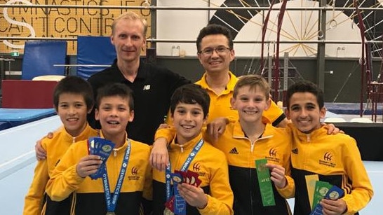 Athletes and coaches from Sydney Gymnastics. Pic: Supplied.