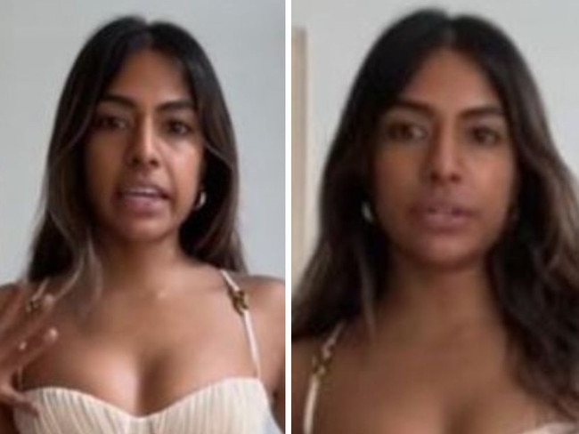 ‘Absolutely not’: Wedding guest outfit offends. Picture: TikTok
