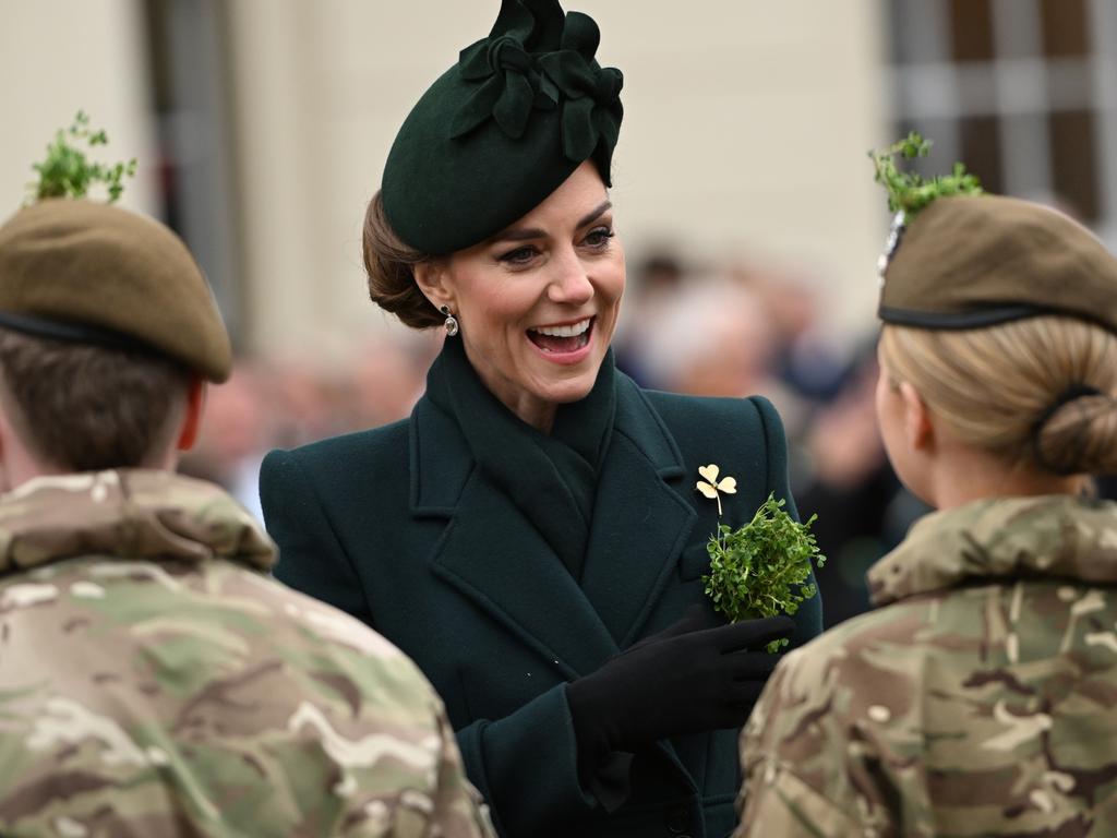 Catherine, Princess of Wales reportedly told an Australian reservist she was eager to bring her family to Australia. Picture: Eddie Mulholland – WPA Pool/Getty Images