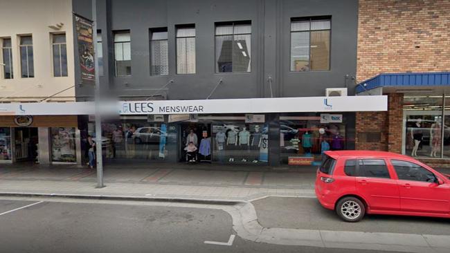 Launceston’s Les Lees Menswear store. Source: Google Maps.