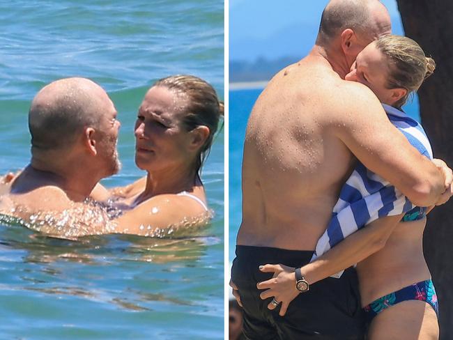 Zara and Mike Tindall enjoy a beach date at Byron Bay.