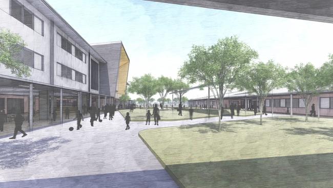 An artist’s impression of the new Greenbank school.