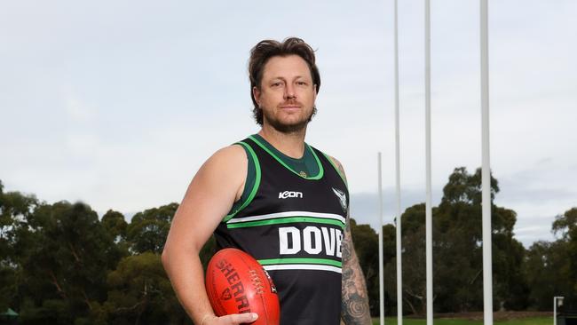 Former Australian test cricketer James Pattinson will be playing football with the Doveton in Division 2 of the Southern Football League this weekend. Picture: Ian Currie