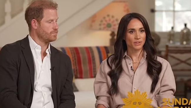 Prince Harry and Meghan Markle have sat down for their first US TV interview since their explosive 2021 chat with Oprah Winfrey. Picture: CBS