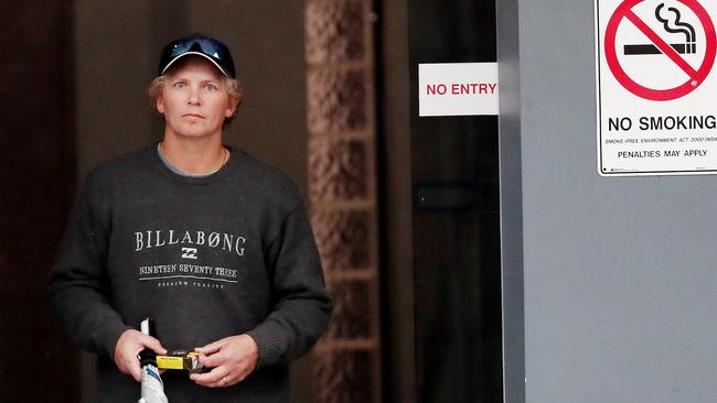 Robert Calamatta leaves Wyong Court. Picture: Sue Graham