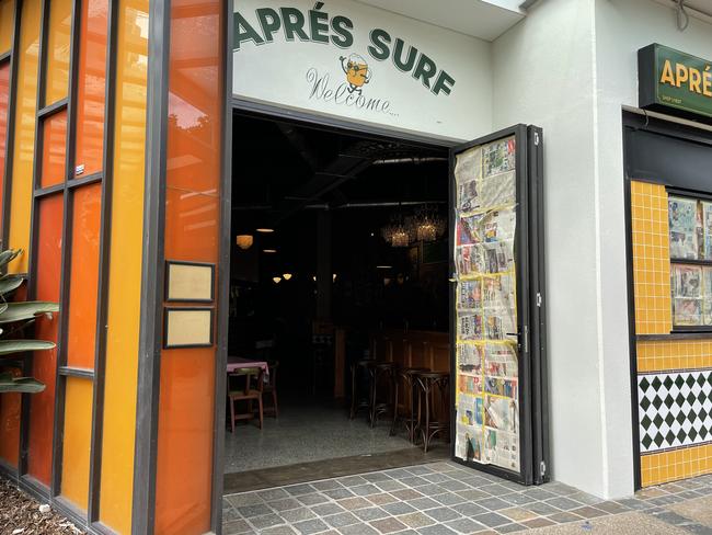 Apres Surf’s new home at Burleigh Heads esplanade. Picture: Kaitlyn Smith