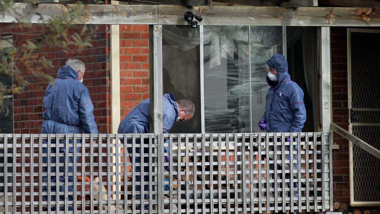 Death of Shane Geoffrey Barker (36), shot a number of times at his home at 2 East Street in Campbell Town. Tasmania Police forensic officers at the crime scene. Picture: File