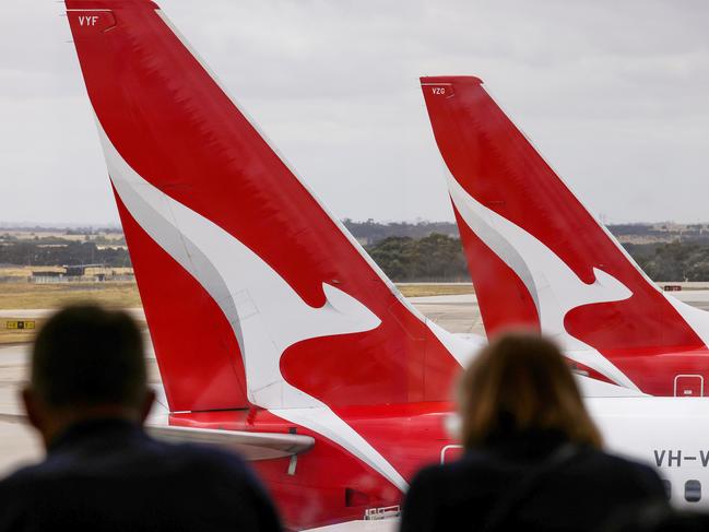 MELBOURNE, AUSTRALIA-NewsWire Photos, JANUARY 19, 2023. Qantas signage around Melbourne Airport. Picture: NCA NewsWire / Ian Currie