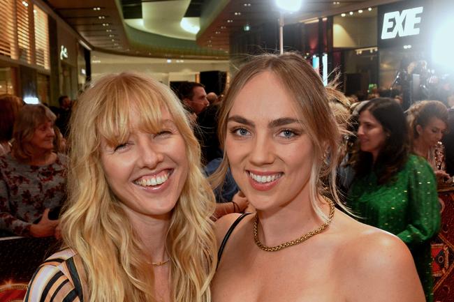 Anysha Rankin and Giorgia Stewart at Australian premiere of ‘Elvis’ at Event Cinemas Pacific Fair, Broadbeach. Pic: Regina King