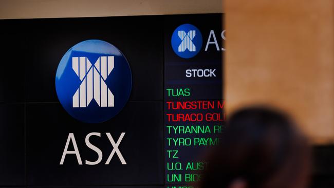 SYDNEY, AUSTRALIA - NewsWire Photos, October 29 2024. GENERIC. Stocks. Finance. Economy. Stock price ticker of the Australian Stock Exchange, ASX, at their offices on Bridge Street. Picture: NewsWire / Max Mason-Hubers