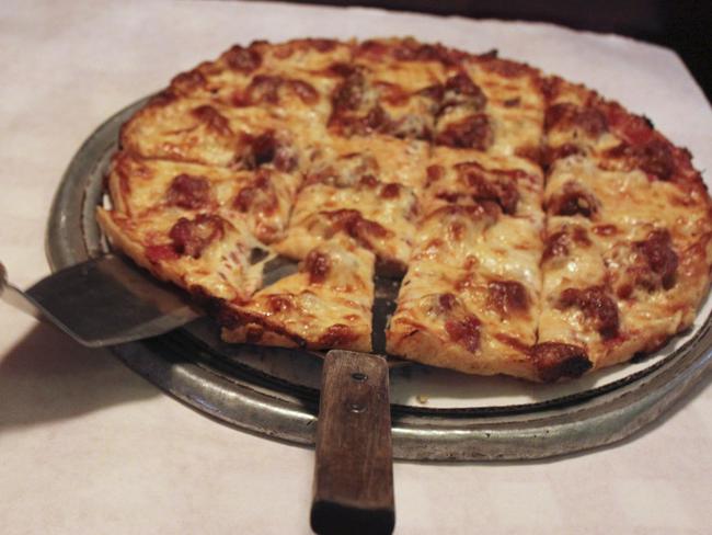 Pizza: A useful study aid apparently. Picture: AP Photo/Caryn Roussea.)