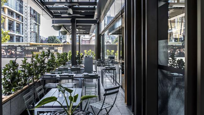 The alfresco dining spot at CicciaBella. Picture: Monique Harmer