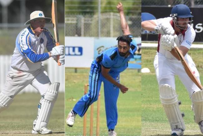 Sawtell captain Richie Gallichan, Northern Districts opening bowler Nick Dosanjh and Clarence River opener Jake Kroehnert have all had a major influence on their sides' successes in the 2020/21 North Coast Premier League competitions. Picture: Bill North