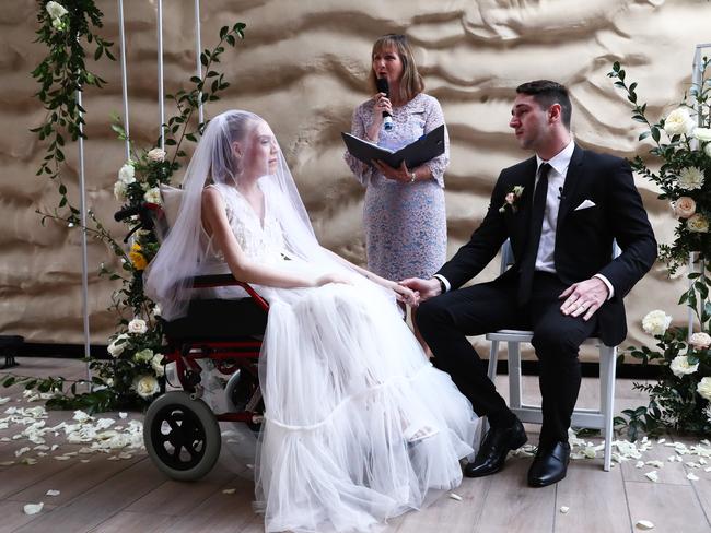 Her family wanted to give her a wedding every girl dreams of. Picture: Jason O'Brien