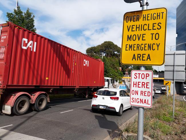 The bridge is still the site of regular crashes, despite warning signs. Picture: Martin Wurt/MTAG 